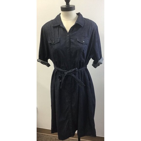 Motherhood Maternity Jean Dress Size XL - Picture 1 of 6